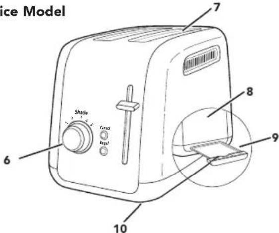 KITCHENAID KMT4115 - PARTS AND FEATURES - 2
