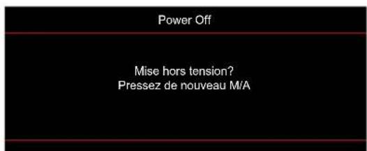 OPTOMA HD144X - Mise hors tension - 1