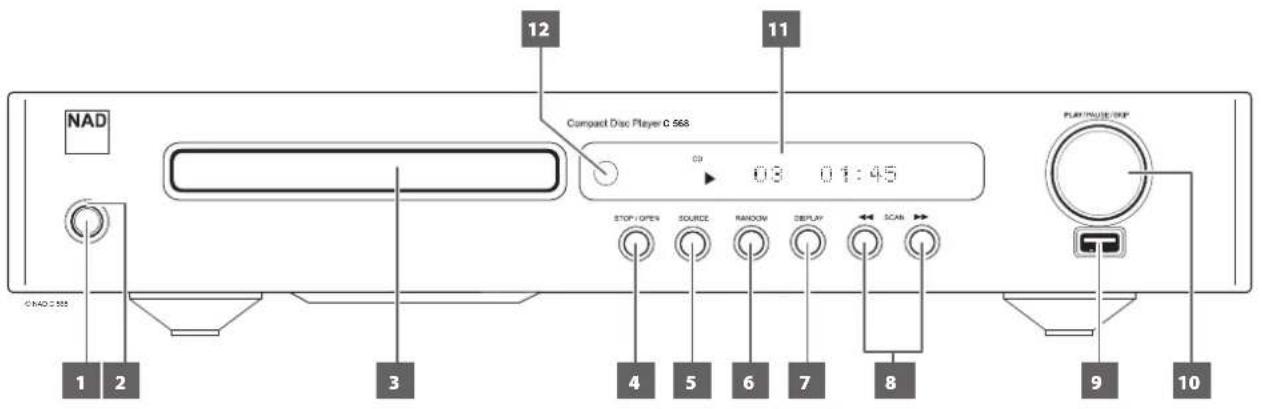 NAD C 568 - LECTURE D'UN CD - 1