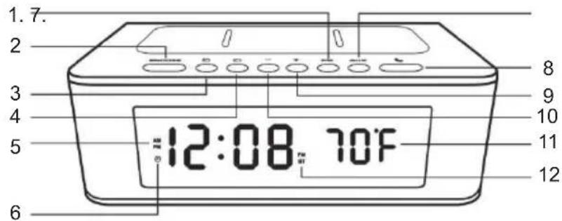 BIGBEN INTERACTIVE CR400IBT - Beschreibung der Teile - 1