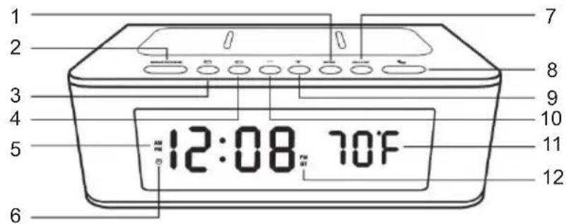 BIGBEN INTERACTIVE CR400IBT - Descrizione delle parti - 1