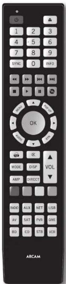 ARCAM AVR390 - Uso del telecomando - 1