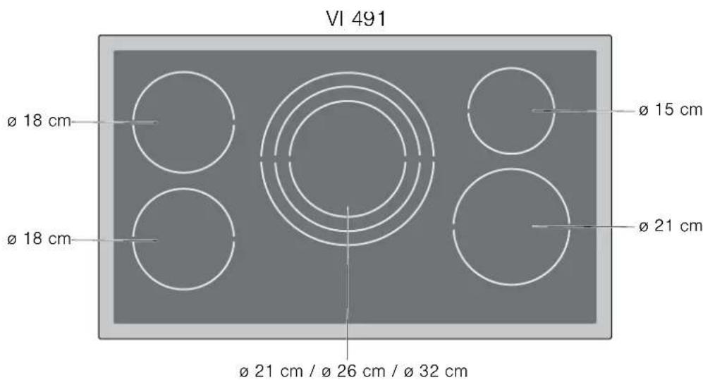 GAGGENAU VI 491 110 - Détention automatique dans les zones de cuisson doubles ou triples - 2