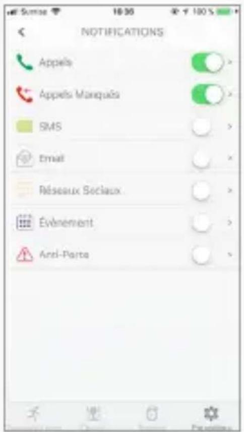 MYKRONOZ ZeTime Premium - PARAMETRES DES NOTIFICATIONS : - 1