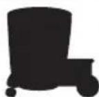 Shop-Vac 9625110 - PLASTIC TANK WITH REAR WHEEL BASKET - 1