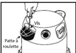 Shop-Vac 9625110 - RÉSERVOIR DE PLASTIQUE AVEC PANIER ARRIÈRE SUR ROULETTES - 6