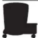 Shop-Vac 9625110 - PLASTIC TANK WITH REAR CASTER BASKET - 1