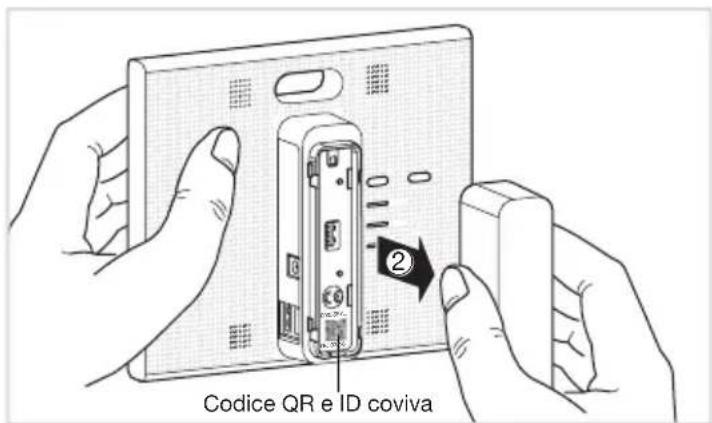 HAGER TKP100A - Smontaggio/rimontaggio del coperchio posteriore del controller - 2