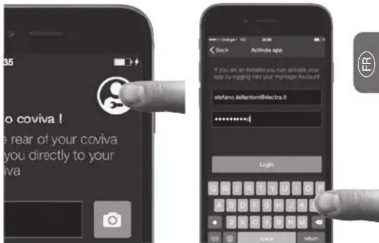 HAGER TKP100A - Connectez-vous à l'appli coviva en tant qu'Installateur - 1
