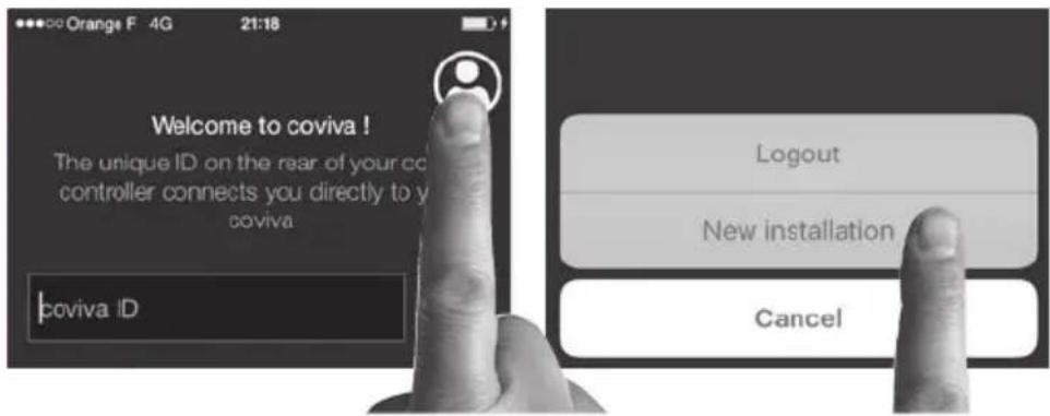 HAGER TKP100A - Click on the "installer login" icon - 1
