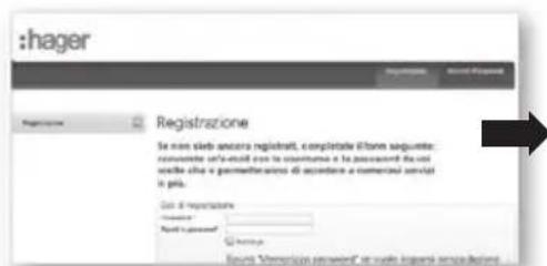 HAGER TKP100A - Prima connessione dell'utente di riferimento - 3