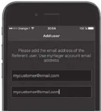 HAGER TKP100A - Passo di installatione 1.D Dichiarate l'utente di riferimento... - 1