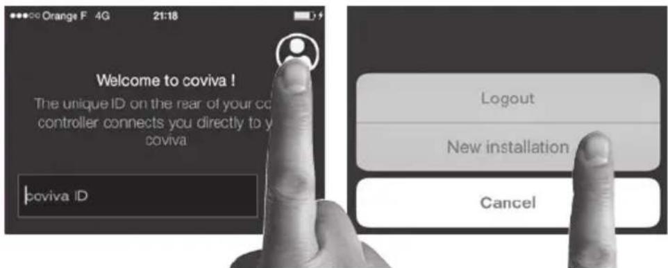 HAGER TKP100A - Cliccate sull'icona "login installatore" - 1