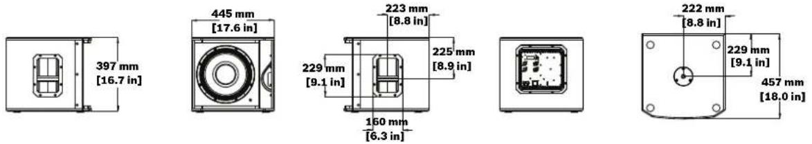 ELECTRO-VOICE ELX20012SP - Dimensions - 3