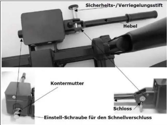 Eufab Amber IV - Das Vorhängeschloss muss immer als zusätzliche Sicherung beim Einsatz des Fahrradträgers verwendet werden. - 1