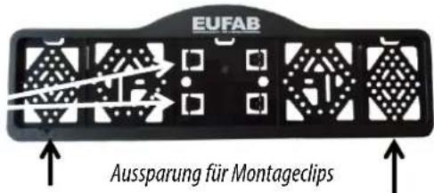 Eufab Amber IV - EINSETZEN DES KENNZEICHENS - 1