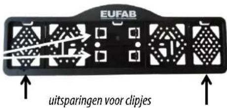 Eufab Amber IV - DE KENTEKENPLAATHOUDER - 1
