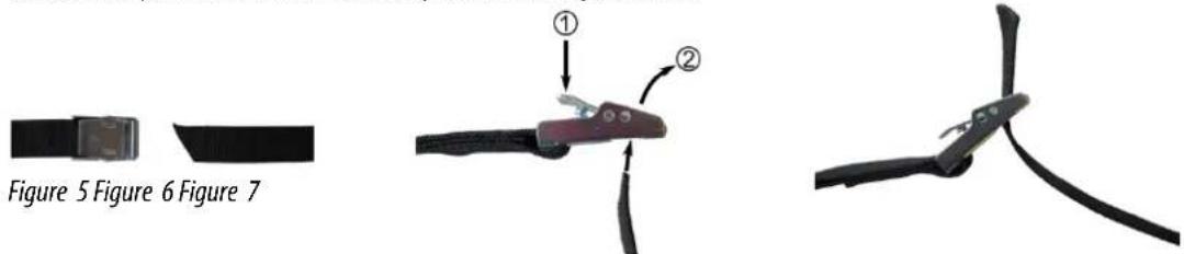 Eufab Amber IV - Make sure that any roof edge spoilers are not damaged and that the functionality of the tension-relief strap is not influenced by such spoilers. - 3