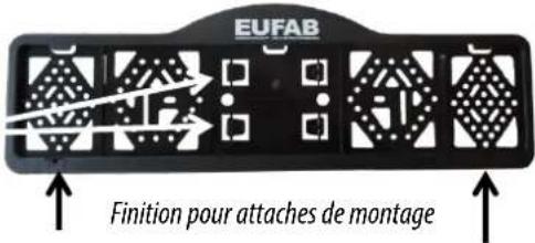 Eufab Amber IV - INSERTION DE LA PLAQUE D'IMMATICULATION - 1
