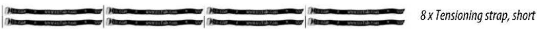 Eufab Amber IV - MOUNTING THE SHORT TENSIONING STRAPS - 1