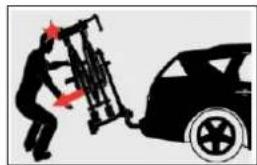 Eufab Amber IV - FOLDING OUT THE BICYCLE RACK - 2