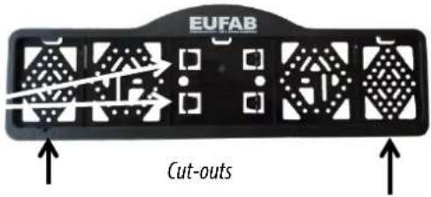 Eufab Amber IV - INSERTING THE LICENSE PLATE - 1