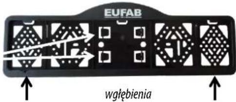 Eufab Amber IV - WKŁADANIE TABLICY REJESTRACYNJEJ - 1