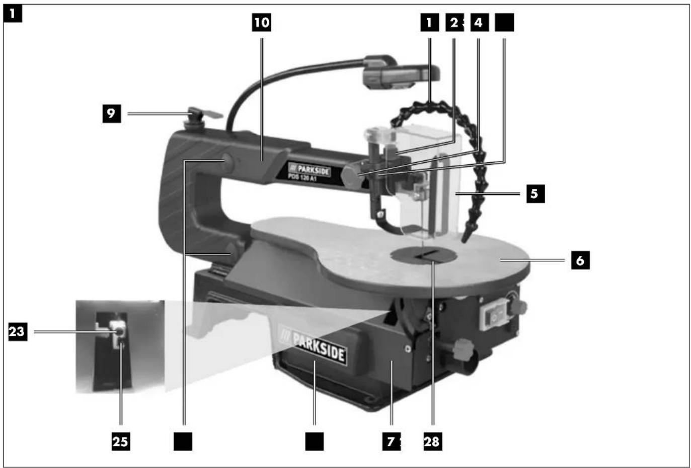 PARKSIDE PDS 120 A1 - DEKUPIERSÄGE / SCROLL SAW / SCIE A DÉCOUPER PDS 120 A1 - 2