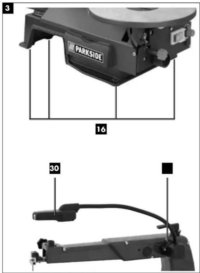 PARKSIDE PDS 120 A1 - DEKUPIERSÄGE / SCROLL SAW / SCIE A DÉCOUPER PDS 120 A1 - 4