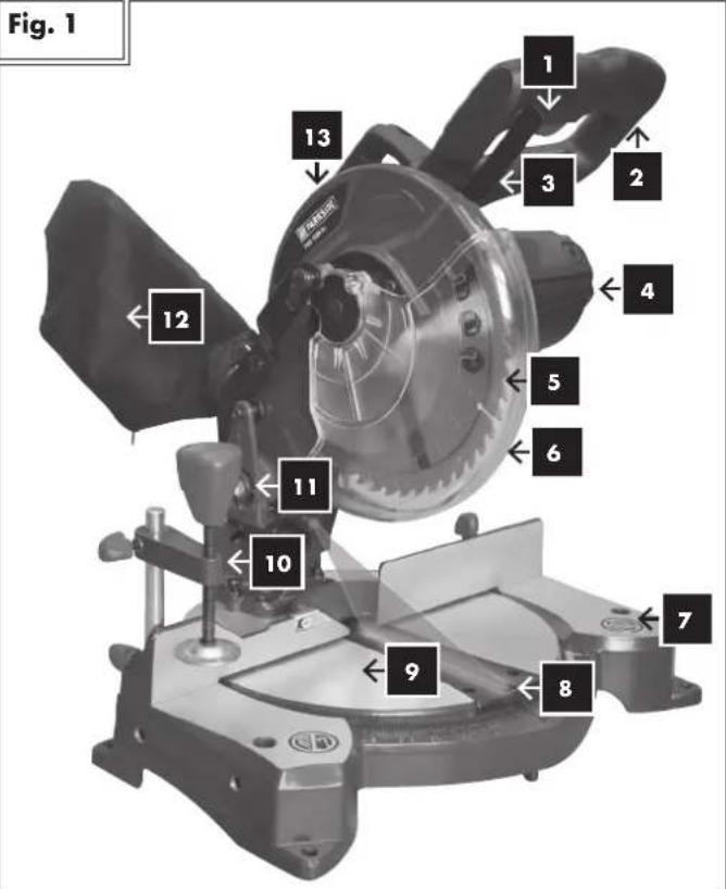 PARKSIDE PKS 1500 A1 - MITRE SAW - 1