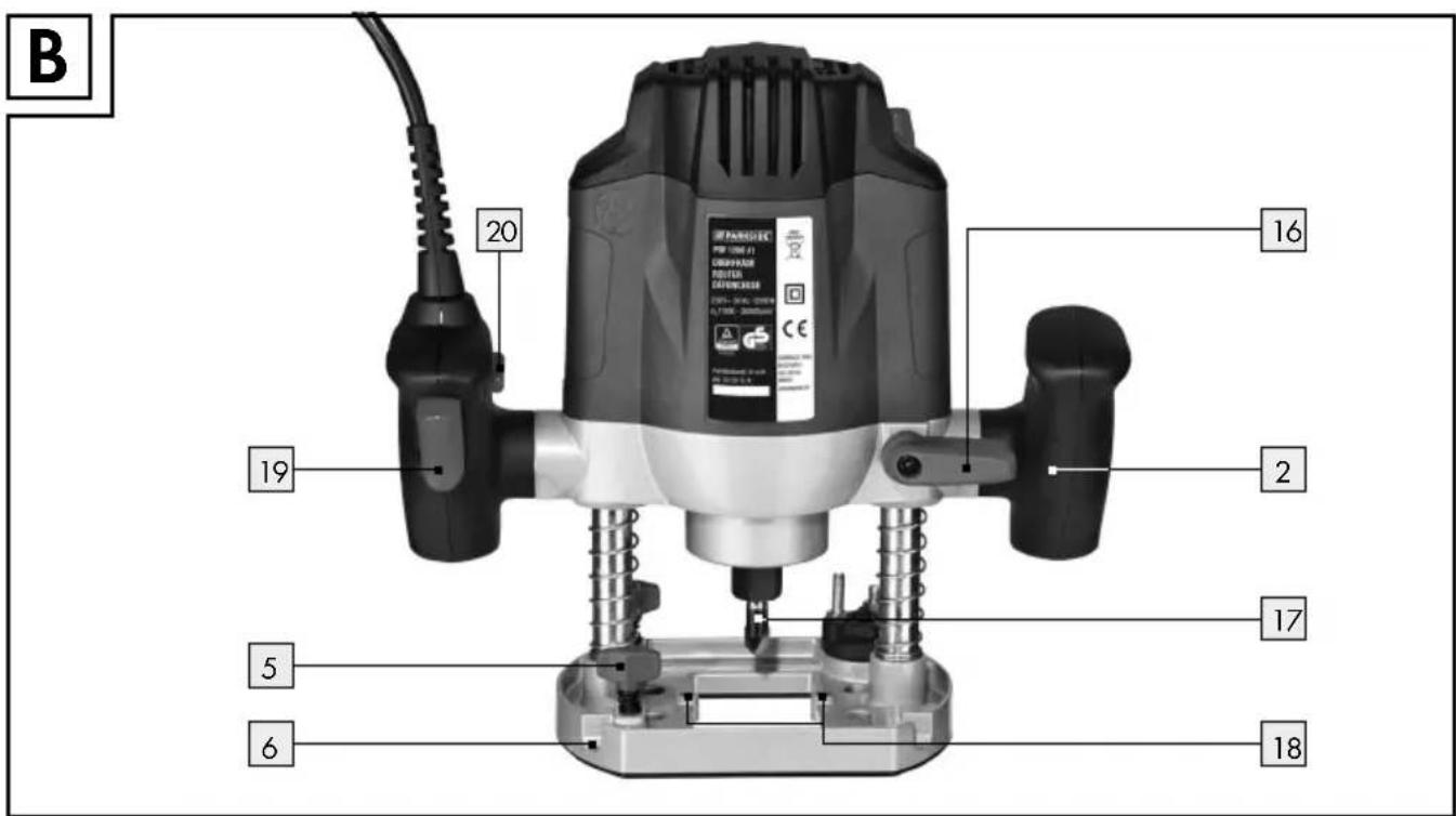 PARKSIDE POF 1200 A1 - DÉFONCEUSE - 3
