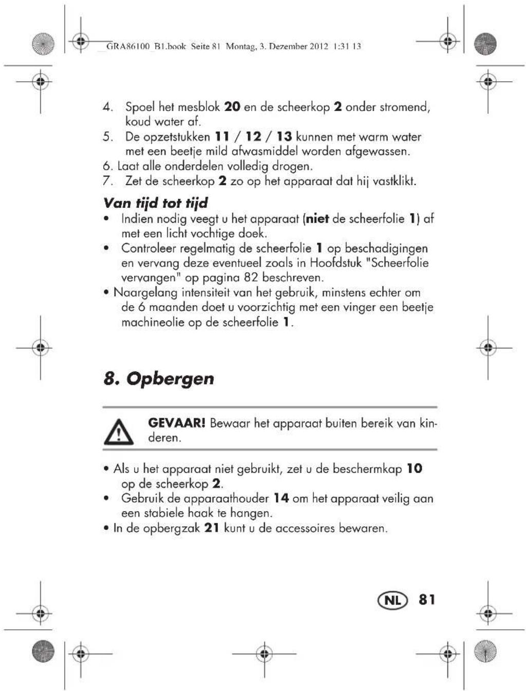 SILVERCREST SBT 3.6 B1 - Disbrigo nei casi contemplati alla garanzia - 16