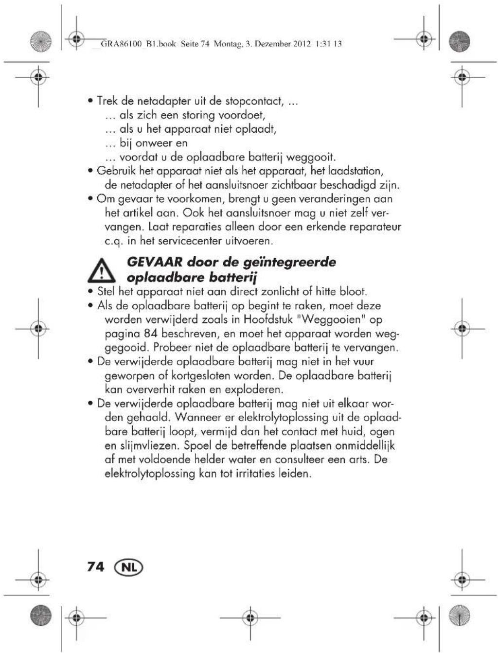 SILVERCREST SBT 3.6 B1 - Disbrigo nei casi contemplati alla garanzia - 9