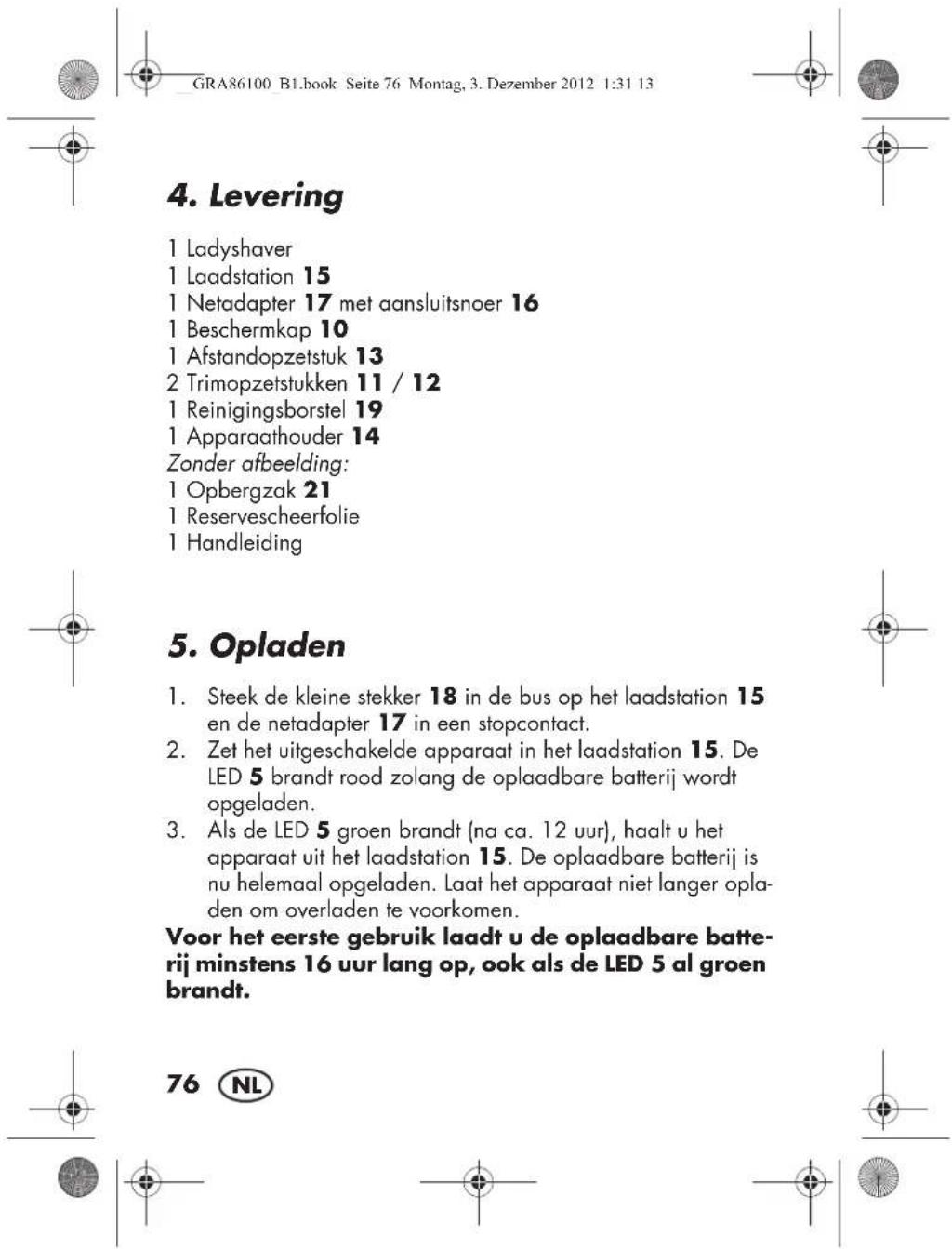 SILVERCREST SBT 3.6 B1 - Disbrigo nei casi contemplati alla garanzia - 11