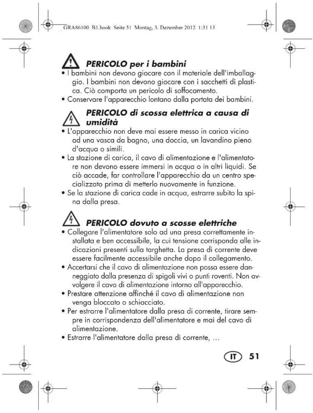 SILVERCREST SBT 3.6 B1 - DANGER! Risque d'électrocution! - 18