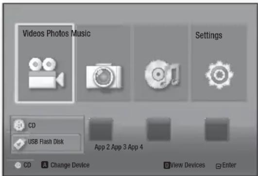 SAMSUNG HTF4550 - Playing Files on a USB Device - 1