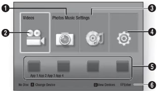SAMSUNG HTF4550 - The Home Screen - 1