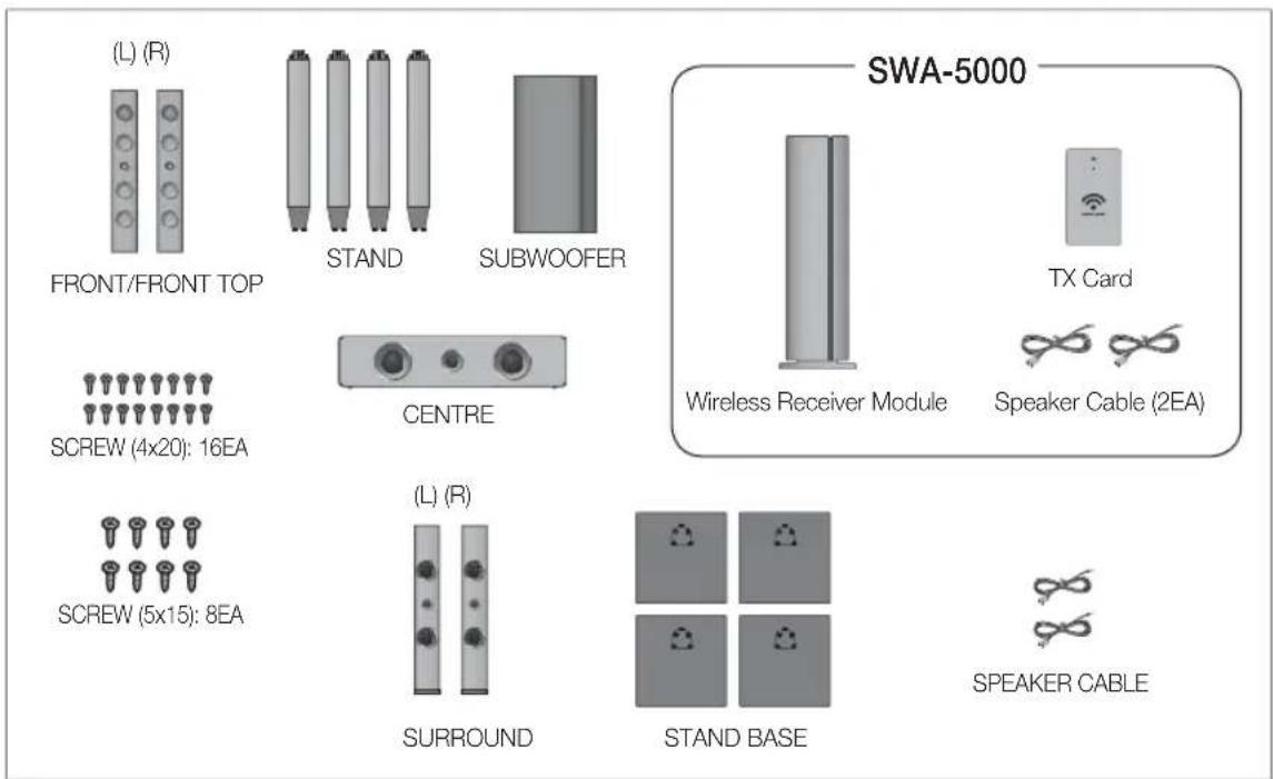 SAMSUNG HTD6759W - Speaker Components - 1