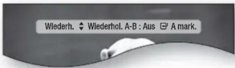 Wiederh. ◆ Wiederhol. A-B : Aus ▼ A mark.