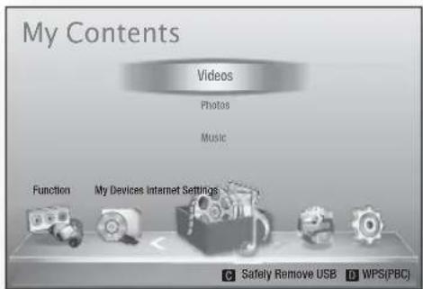 SAMSUNG HTD6759W - Playing back a USB Storage Device - 2
