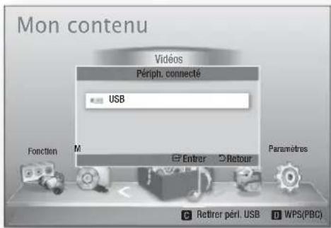 SAMSUNG HTD6759W - Lecture de contenu à partir d'un périphérique de stockage USB - 3