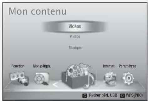 SAMSUNG HTD6759W - Lecture de contenu à partir d'un périphérique de stockage USB - 2