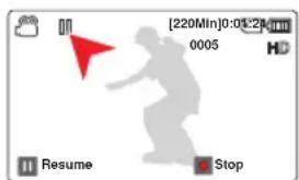 SAMSUNG HMXF90BP - Appuyez sur le bouton [démarage/arrêt de l'enregistrement]. - 1