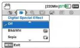 SAMSUNG HMXF90BP - Effets spéciaux numériques - 2