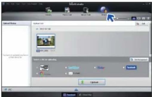SAMSUNG HMXF90BP - Étape 5. partage en ligne des images vidéo/photo - 1