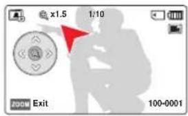 SAMSUNG HMXF90BP - Utilisation du ZOOM en COURS de lecture de PHOTO - 2