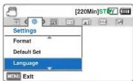SAMSUNG HMXF90BP - Utilisation du MENU de raccourcis (GUIDE OK) - 5
