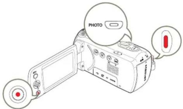 SAMSUNG HMXF90BP - Prise et marquage des moments importants pendant l'enregistrement (MY CLIP FUNCTION) - 1