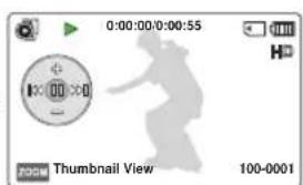 SAMSUNG HMXF90BP - Pour régler le volume durant la lecture de vidéo - 2