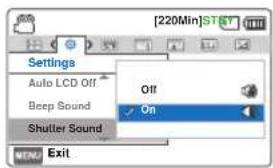 SAMSUNG HMXF90BP - Éléments de sous-menu - 6